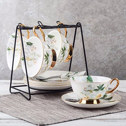 SXLSZ Kaffeetassen Europ?ische Bone China Kaffeetasse Set Nachmittag Cup Vintage - Britische Stiegen Im Regal,S