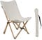osoltus Holz Faltsessel Sessel Campingsessel (Beige, Stuhl) faltbar Hocker für Outdoor und Indoor
