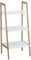 Ribelli Badregal aus Bambus & MDF, Küchenregal mit 3 Ablagen, Leiterregal, Holzregal Stehend, Standregal Schmal, ca. 30 x 72 x 29 cm