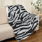 3D Kuscheldecke 150x200 Flanell Fleecedecke Schwarz Und Weiß Decke Zebra, Flauschig Mikrofaser Wohndecke Streifen, für Sofadecke Couchdecke Sofaüberwurf Bettüberwurf