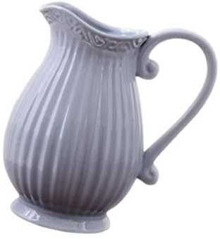 Homoyoyo Ceramic Vase Grey Dried Flower Vase Decorative Home Ornament Household Adornment for Living Room Table Desktop Decor