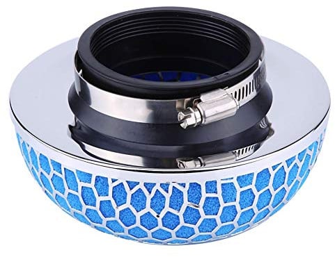 Filtro Dell'aria, Filtro di Aspirazione della Presa D'aria Dell'Auto, Schiuma di Funghi, Filtro a Fungo Hks, Garza Ad Alto Flusso, Universale (rosso), Ideale per Auto con Spazio (Blu)