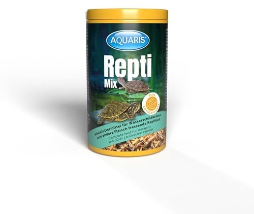 Aquaris Repti Mix - Schildkrötenfutter - 220g / 1 L Wasserschildkröten Futter angepasst an die gesunden Wachstumsbedürfnisse von Wasserschildkröten und Sumpfschildkröten