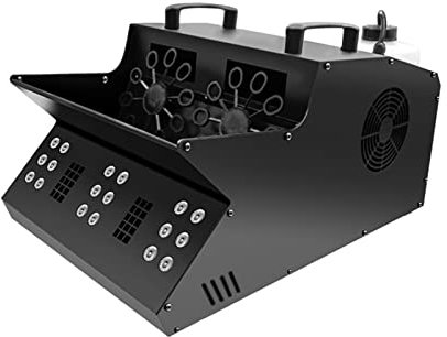 CPARTS Automatisches Blasengebläse, LED-Zweirad-Rauchblase, integrierte Rauchblasenmaschine, Bühnenauftritt, Hochzeitsatmosphäre für drinnen und draußen, Garten, Geburtstag, Hochzeit, Party ()