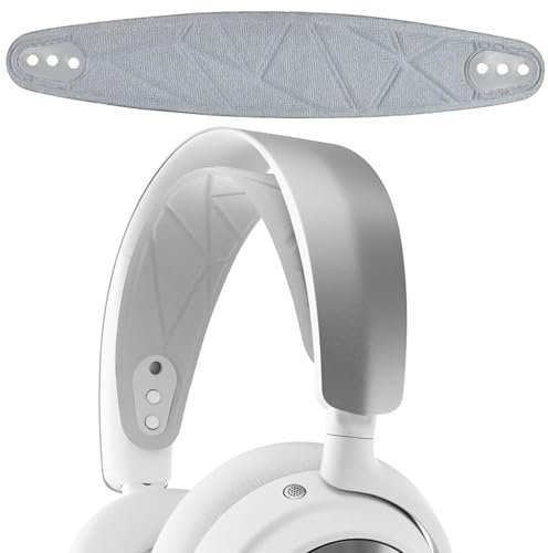 GHCLUKC Kopfbügelpolster mit SteelSeries Arctis Nova Pro/7P/7X,Ersatz Bügelpolster Kompatibel Kopfbandpolster aus Flexiblem Stoff -Grau