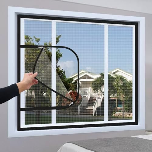 Custom Size Cat Protective Netting, Self-Adhesive Netting Anti-Mosquito Insect, Window Mesh with Zipper, Cat Safety Net Balcony Window Protection Net for Cat