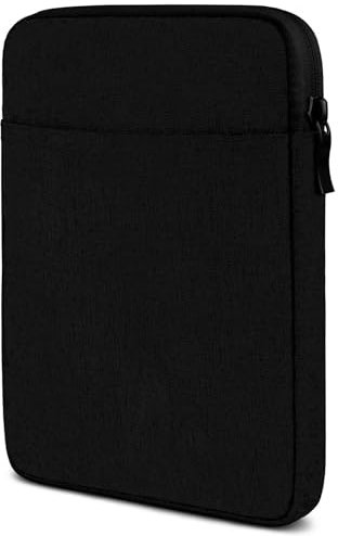 moex Custodia per tablet Samsung Galaxy Tab A9 con cerniera e scomparto per accessori, in nylon tessuto morbido imbottito, custodia protettiva minimalista Dash Case, nero