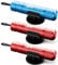 JUFO 3 packs Car Escape Tool with Seat Belt Cutter Quick Emergency Window Breaker Escape Safety Hammer (2Red+Blue)