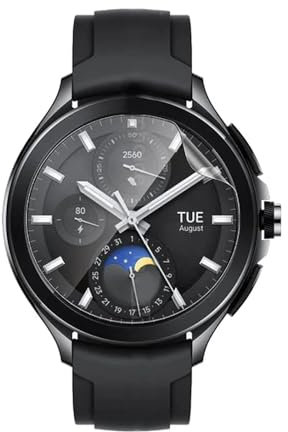 Renwox 5pcs film d'Hydrogel Protecteur d'écran pour Xiaomi Watch 2 1.43“ Smartwatch Protection d'écran transparente flexible HD TPU [sensibilité du toucher] [pas de bulles]