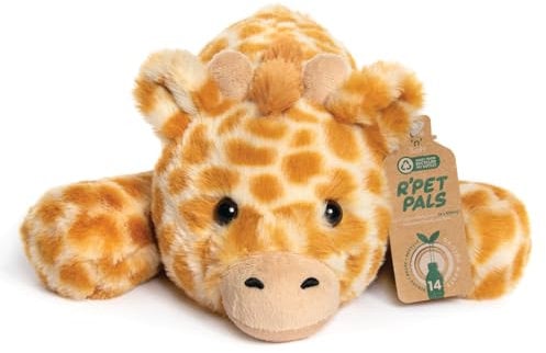 Lesser & Pavey Rpet Pals Gina Laying Giraffe Teddy For Kids | Made Up of Recycled Bottles | Stuffed Animal Soft Toys | Ideal For Birthday or Baby Gift