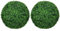 HOMCOM Set di 2 Piante Finte Sfera di Bosso Ø50cm, Piante Artificiali Decorative da Interno ed Esterno, Verde