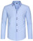 Men's Dress Shirts UK Sale Clearance Long Sleeve Casual Smart Button Shirt Non Iron Turn Down Collar Double Breasted Business Shirts Regular Fit Stretch Wedding Work Office Oxford Formal Shirt Blouse