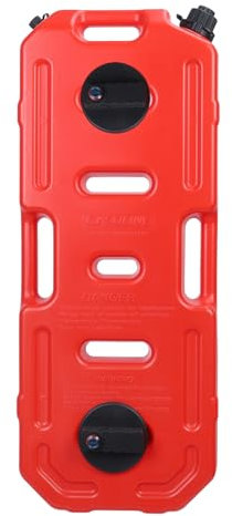 Makamsui Flat Gas Can, Portable Gas Fuel Tank Container, Fuel Tank Gas Oil Petrol Storage Can Anti-Static Gas Container, Dirt Bike Gas Can with Lockable Buckle for Motorcycle Car SUV ATV Red 20l