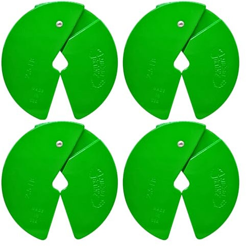 Micro Gainz Dumbbell Fractional 2.5 lb Weight Plate, Ideal for Micro Loading, (Choose Color) 4 Piece Fractional Weight Plates, Designed for Dumbbell Training, Made In USA (Green)