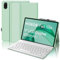 SENGBIRCH - Carcasa para teclado Honor Pad X8a Tablet 11 2024, AZERTY francés - Funda Huawei Honor Pad X8a Tablet de 11 pulgadas con ranura para bolígrafo, teclado desmontable inalámbrico Bluetooth,