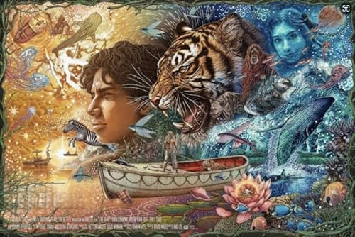 CYQFEZ Puzzle 1000 Teilen Film Life of Pi Posters for Family Stress Relief Educational Toys Kw94Tp