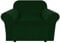 Delindo Lifestyle Sesselschoner Velvet, samtweicher Sessel Überzug, Sesselbezug ohne Armlehne, grün, 90-140 cm