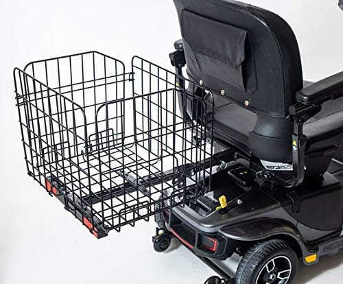 Large Folding Rear Basket for Mobility Scooter, Approx. 50x27x20cm, Holds up to 15KG