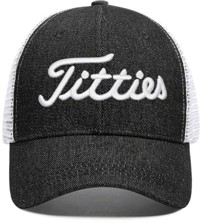 Supload Funny Titties Golf Trucker Hat für Herren, Titties-2, Einheitsgröße