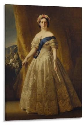 Poster, Motiv: Queen Victoria, Leinwand, Wandkunstdruck, Poster, Foto, Gemälde, Poster, Raumdekoration, 20 x 30 cm