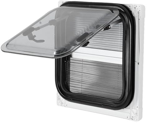 Wohnmobilfenster mit Vorhang, Doppelt Geschichtter Schieben aus Dem Fenster, Geeignet für Wohnmobile, Mobilheim, für Caravan Camping Trailer