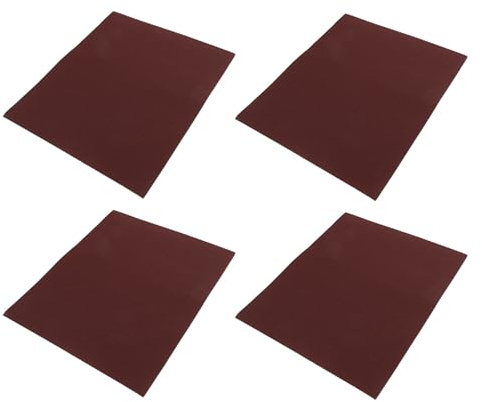 TOYANDONA 4 Stück Braunes Sandpapier für Kleine Vögel und Wellensittiche Kratzfest und Zuschneidbar mit Gleichmäßiger Oberflächenstruktur als Vogelkäfigeinlage
