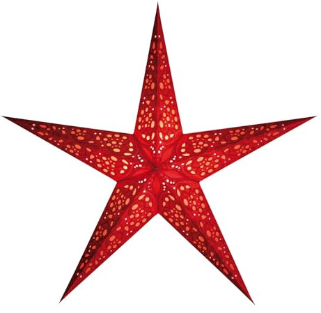 starlightz Papierstern Maharaja L RED 85 cm Maxi Lampenschirm, Fensterdeko, Weihnachtsstern, handgemacht - das Original aus Indien