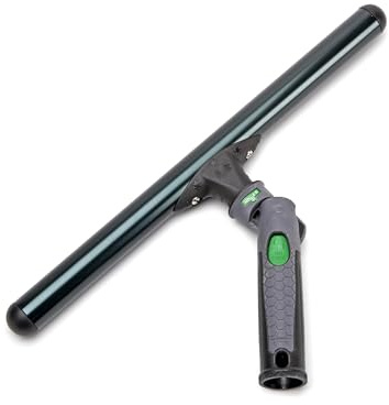 Unger ErgoTec NI250 Ninja Carrier (Width 25 cm, Colour Black, Lightweight, Sturdy, with 180° Swivel Function, with Fixing Button, Aluminium Carrier, Window Squeegee, Glass Cleaning)