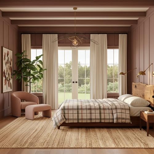 Nuloom Rigo Handmade, Natural, 8'6 x 11'6, Hand Woven, Farmhouse, Jute, Soft and Textured, High Traffic, Stain Resistant, Easy Clean, Durable Area Rug for Bedroom, Living Room, Dining, Den, Foyer