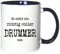 Mister Merchandise Kaffeetasse Becher So Sieht EIN richtig Cooler Drummer aus. Schlagzeug Schlagzeuger, Farbe: Weiß-Blau