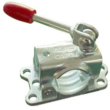 FKAnhängerteile 1 x ALKO Klemmhalter Ø 48 mm Guß mit Kipphebel Klemmschelle für Stützrad/Stützen