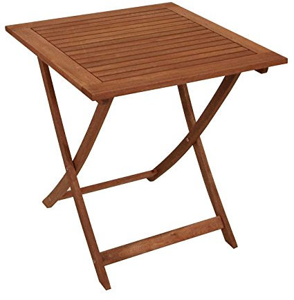 Gartenmoebel Klapptisch Cordoba 70x70cm Eukalyptus geölt FSC®-Zertifiziert Gartentisch Tisch