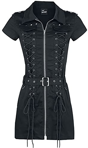 Banned Alternative Mod Dress Frauen Kurzes Kleid schwarz S