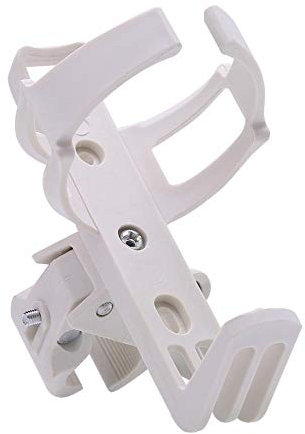 Fahrrad Flaschenhalter, PVC Schnellspanner Anti Slip 360 Grad Rotation Cup Drink Rack Käfig für Kinderwagen Motorrad(Weiß)