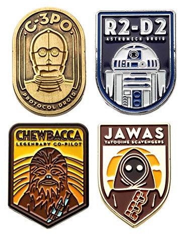 Star Wars Lot de 4 broches