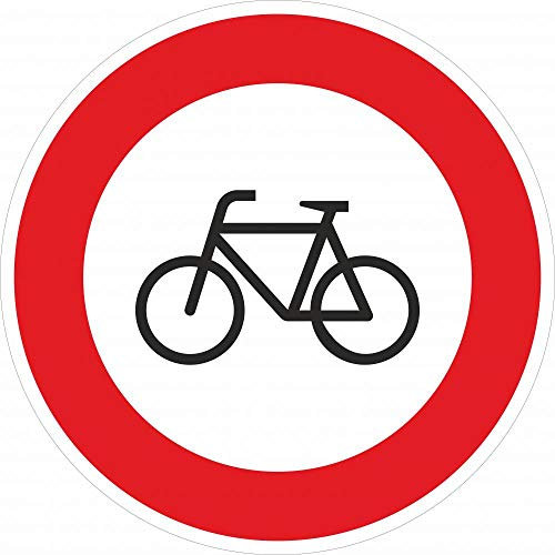 Verkehrszeichen: Fahrverbot für Fahrräder §52/8c - Aluminium | DM 480 mm | reflektierend | Vorschriftszeichen §52 StVO Österreich
