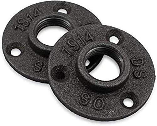 2 pezzi 3/4 '' BSP filo metallo fori riscaldatore flangia filettata flangia in ghisa malleabile set