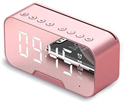 ZKHD Portable Bluetooth speaker, Bluetooth 5.0 dual paired loud wireless mini speaker, 360 HD surround sound and rich stereo bass, for travel, outdoor, home and party,Pink