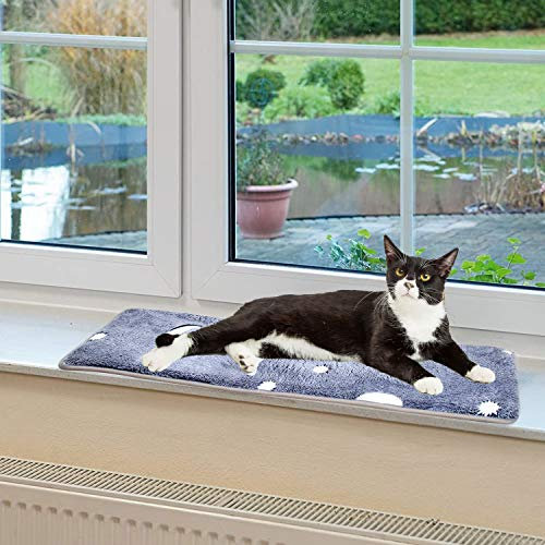 pet prime Cat Window Bed Mat, Cat Window Hammock, SSill Non-Slip Lounger Cushion for Windowsill 90x28cm(Luminous Print)