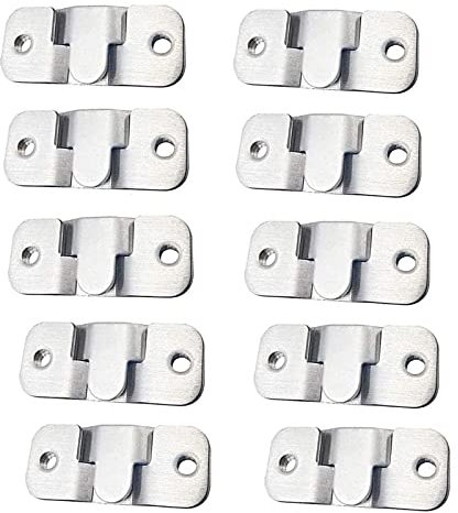 Verdeckte Halterung Edelstahl Wandhalterung Eisenwaren Aufhängen Halterungen Bildaufhänger Sofa Möbel Bilderrahmen Für Home Office Foto Bild Gemäld Anzeige Kunstgalerie Wandhalterung, 10 Paare