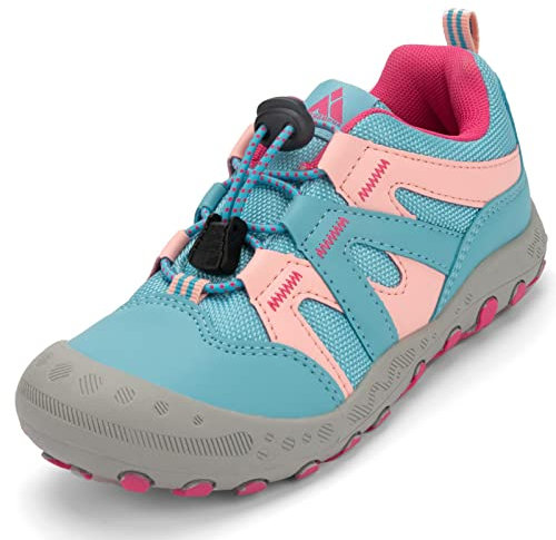 Mishansha Scarpe Casual da Bambina Confortevole Strada Sneakers Traspirante Low-Top Calzature Antiscivolo Scarpe da Jogging Casual per Bambini Leggero, Sport Rosa 28