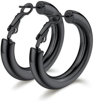 Bestyle Creolen Edelstahl Damen große & kleine Ohrringe Creolen Hoop Kreis -30/40/60/80MM,Geschenk für Frauen Freundin Mama Mädchen