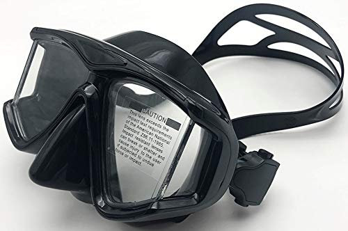 Tauchmaske mit Dioptrien Dioptrin, OWN4B Harzlinsen Schnorchelmaske Taucherbrille Korrektur, Tauchmasken Tauchermaske für Erwachsene und Kinder mit Kurzsichtigkeit Kurzsichtig (Schwarz, -6.5)