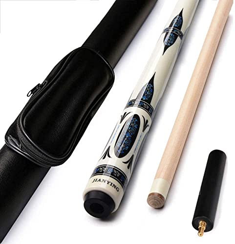 sxlxayxbmsd Billard Queue Billard Queue Spitzen Handmade1/2 Jointed Pool Queue Maple Kit 58 Zoll Billardstock Handgefertigt mit Verlängerungszubehör 12,75 mm Spitze 0408(Color:C;Size:12.75mm Tip)