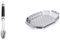 Weber 6760 Precision Grill Tongs Premium Grillzange, Schwarz/Silber & 6677 Premium Grillkorb 19x27 cm, Gemüsekorb