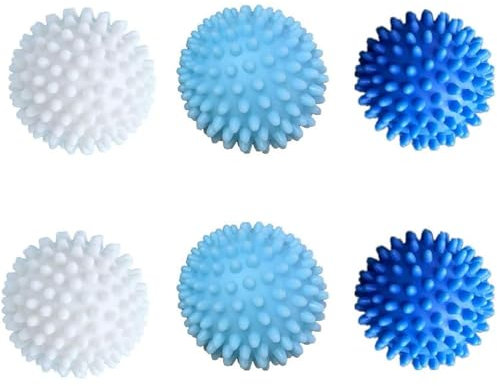 6 Stück Maschine Waschen Ball, Trockner Ball, Washing Ball for Washing Machine, Waschball für Waschmaschine, Kugeln für Flauschigere Wäsche, Geeignet für die Reinigung von Haushaltswäsche