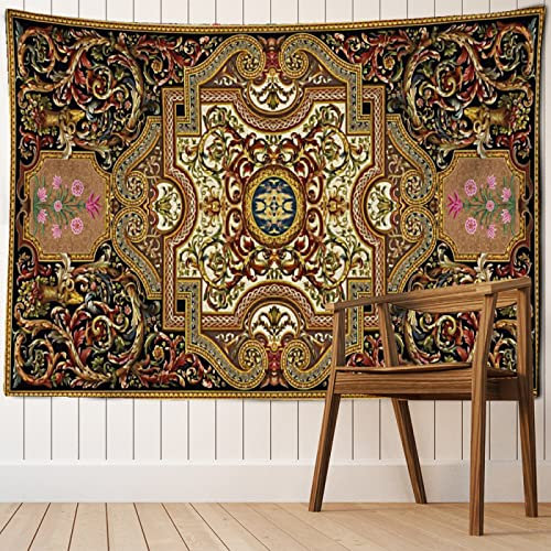 Sedomax Tropischer persischer bedruckter Decken-weicher Mandala-Retro-futuristischer Wandteppich-Hintergrund für Wohndekorationen