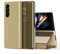 YBROY Coque pour Samsung Galaxy Z Fold 5, Ultra-Mince Translucide Miroir Housse Etui À Rabat, Support Pliant, Intelligente Housse Case pour Samsung Galaxy Z Fold 5.(Or)