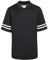 Pullonsy Erwachsene Herren Blank Football Trikots Athletic Football Fans Shirts Praxis Sport Uniform Tops, Weißer gestreifter schwarzer Jersey, M