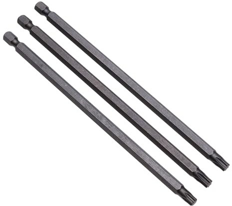 TX 30 Langer Torx-Bit, 30mm x 350mm extra-lang, magnetisch, Sicherheits-Schraubendreher, geschmiedeter S2 Stahl Torx-Kopf, sternförmige Spitze, für Bohrfahrer & elektr. Schraubendreher (3 Stk.)